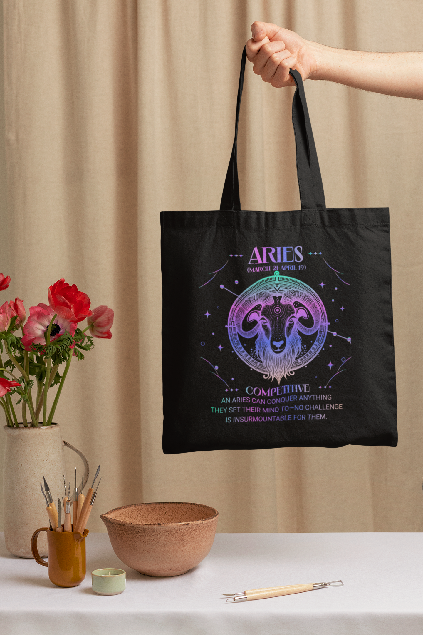Aries / Zodiac Sign Tote Bag