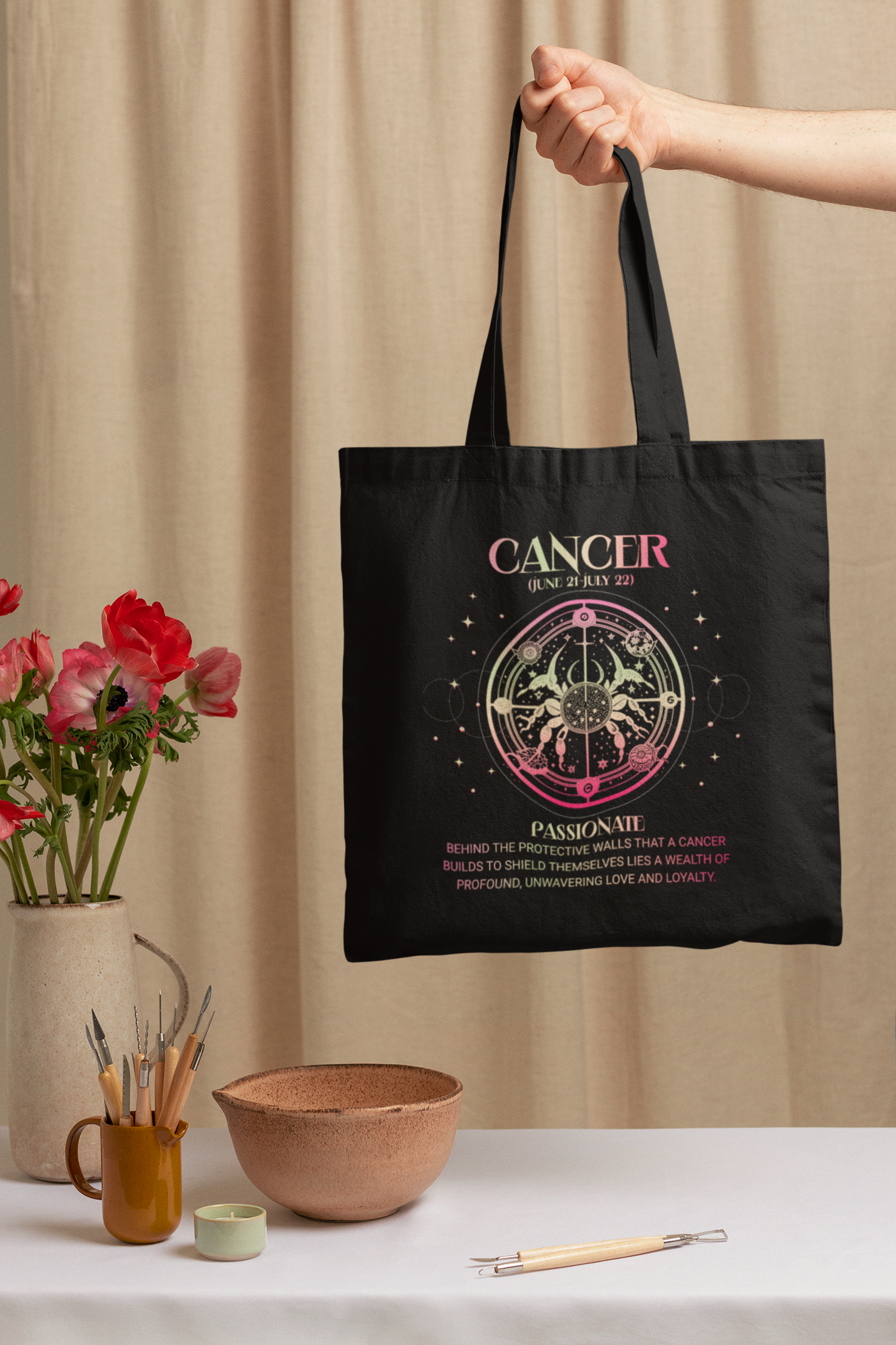 Cancer / Zodiac Sign Tote Bag