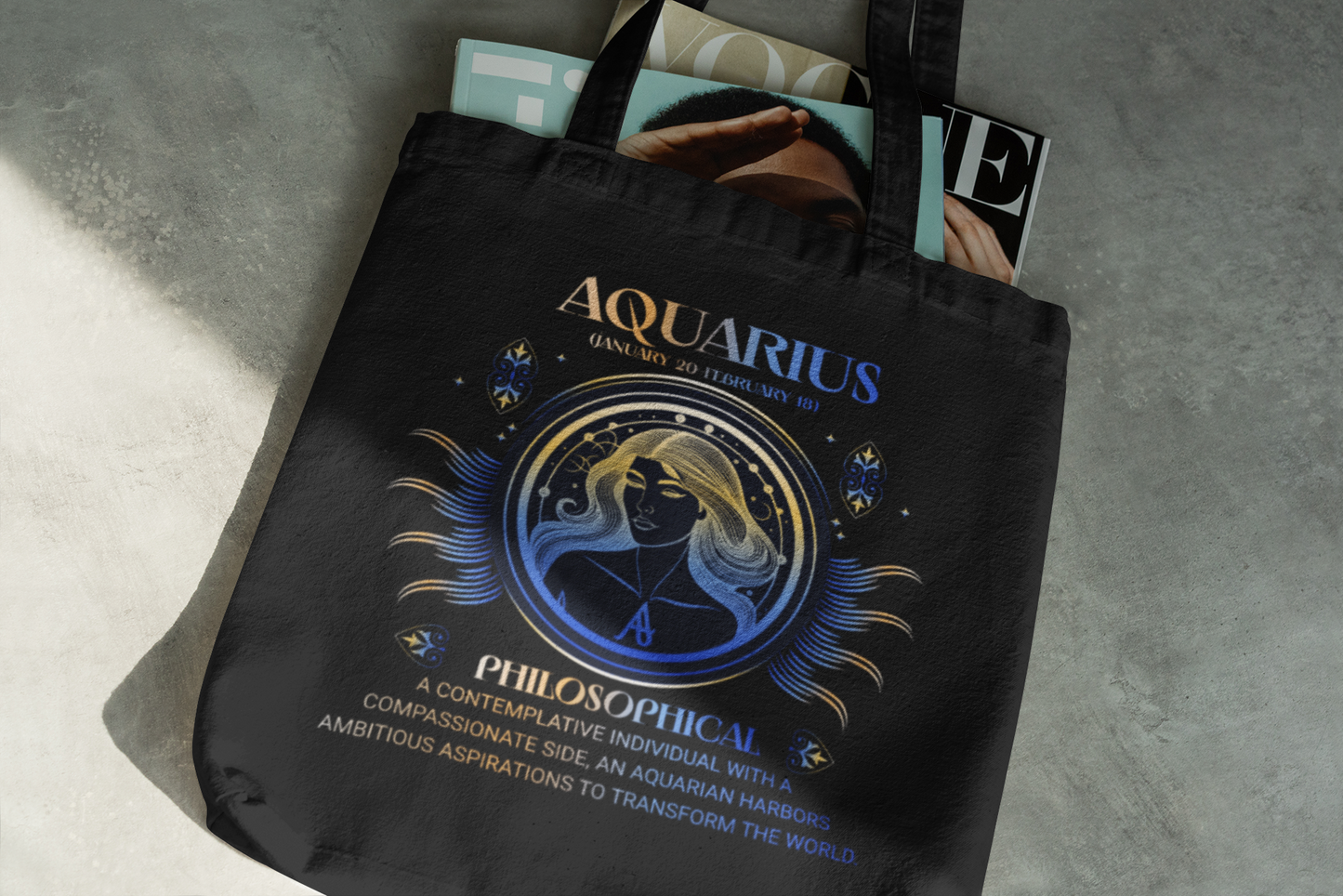 Aquarius / Zodiac Sign Tote Bag
