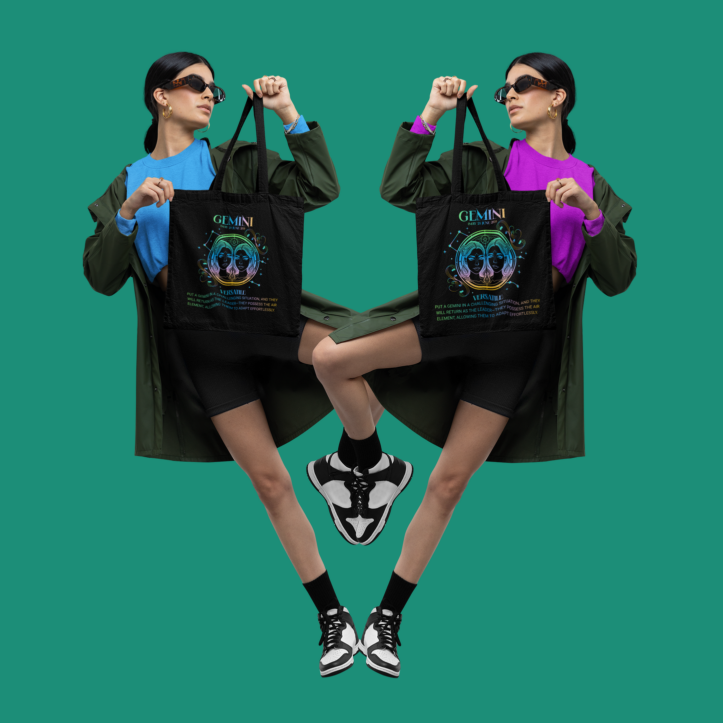 Gemini / Zodiac Sign Tote Bag